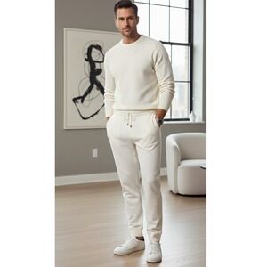 Ralph Lauren Purple Label Cream Wool Cashmere Jogger Pants M Mens NWOT Italy